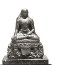 Der Buddha auf einem Löwenthron