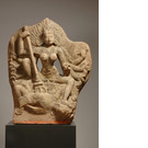 Göttin Durga im Kampf mit Dämon